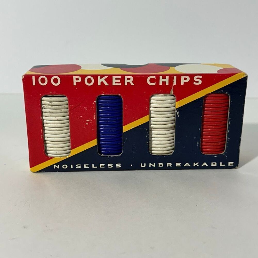 Vintage Dennison Poker Chips Embossed No.42